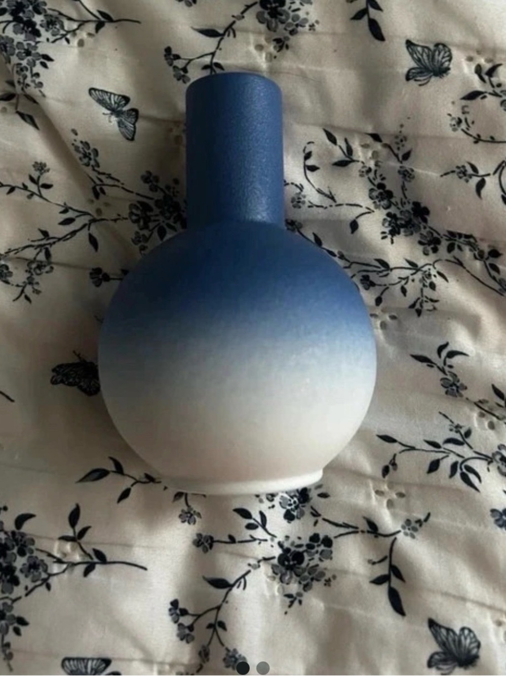 Blue Ombre Ceramic Decorative Vases- Home Accents